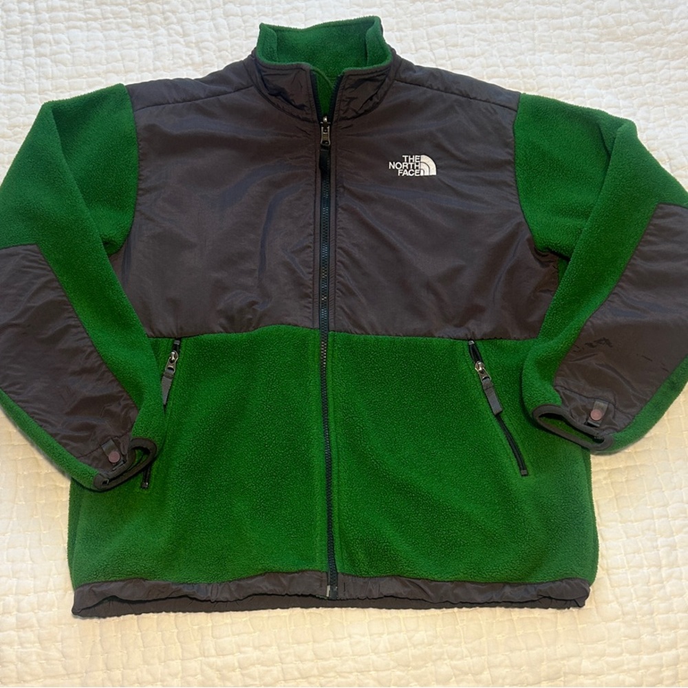 The North Face Forest Green and Charcoal Jacket